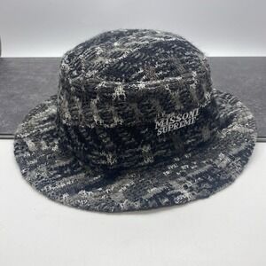 Supreme Missoni Knit Crusher Bucket Hat Black White Small / Medium Grey
